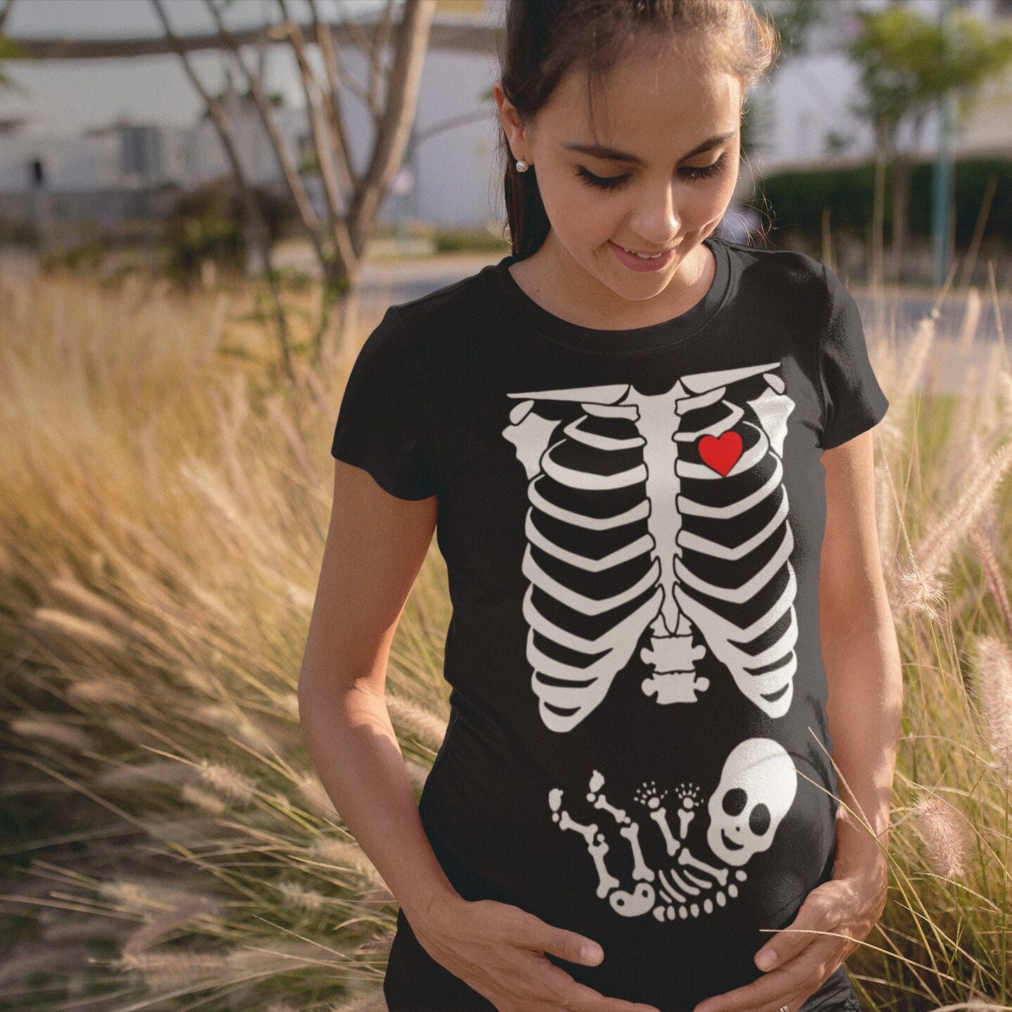 skeleton t shirt for women
