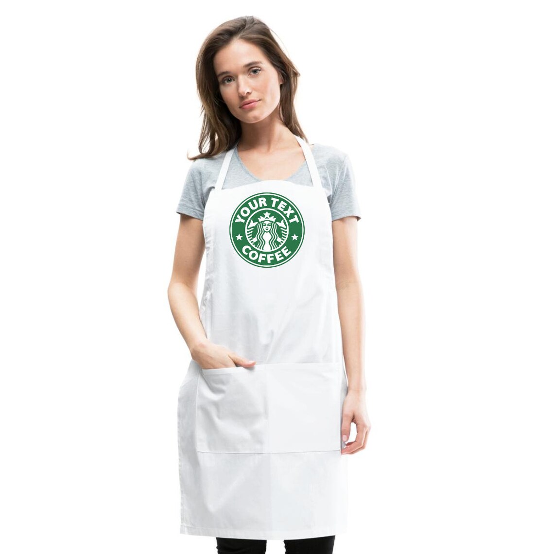 Barista Custom Name Apron Personalized Name Apron Starbucks Etsy