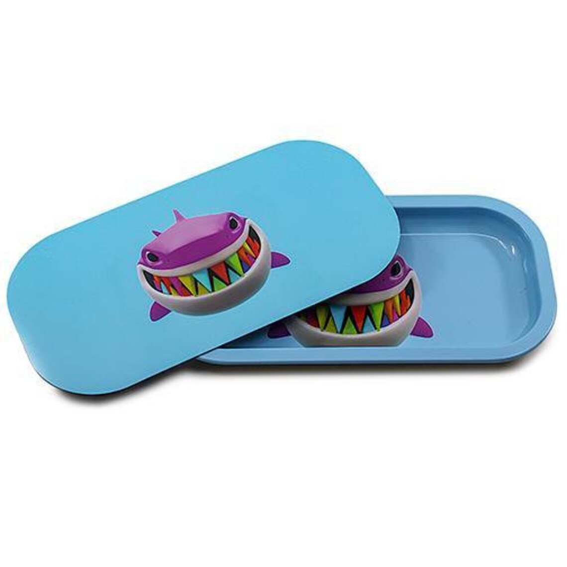 Metal Rolling Tray w/ Lid Sharkie Etsy