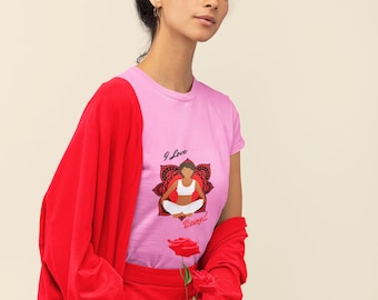 Radiate positivity and gratitude with our 'I Love Being' Women's Softstyle Tee