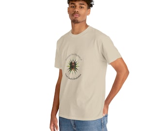 Move to your own beat with our 'Embrace the Rhythm' (Male) Unisex Heavy Cotton T-Shirt