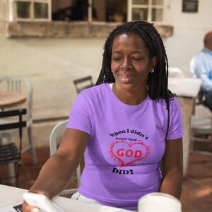 Find solace in the unknown with our &#39;When I Didn’t Know How God Did&#39; Women’s Softstyle Cotton T-Shirt