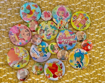 Mystery Button Pin pack-Random pack of 4