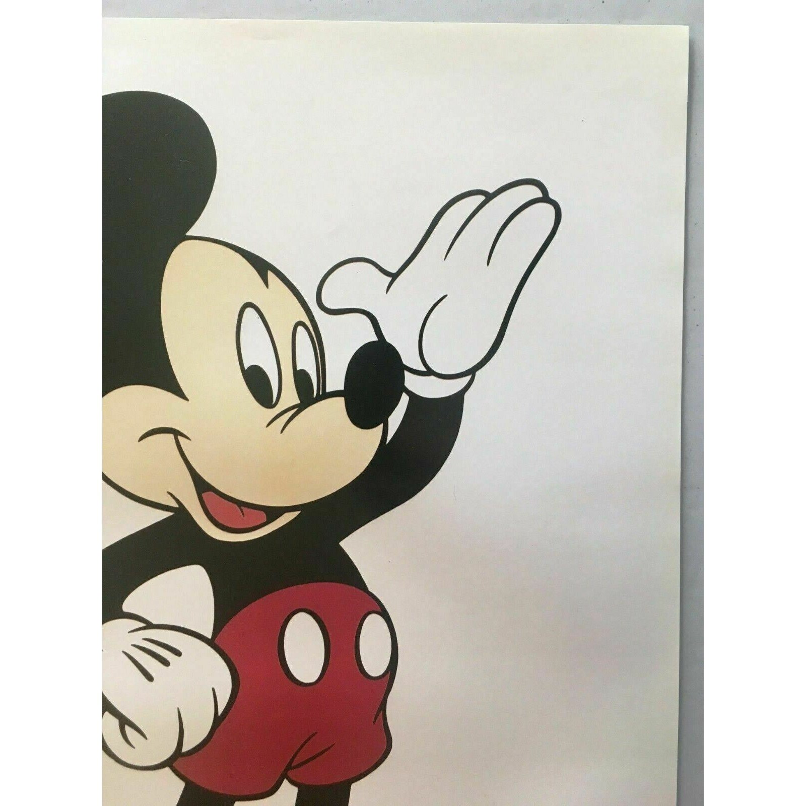 Mickey Mouse Poster Classic Vintage Print Retro Wall Art Etsy