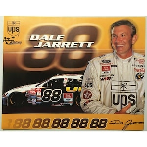Nascar Dale Jarrett Poster #88 16x20 Vintage Promo Ad Print UPS Racing NOS Race