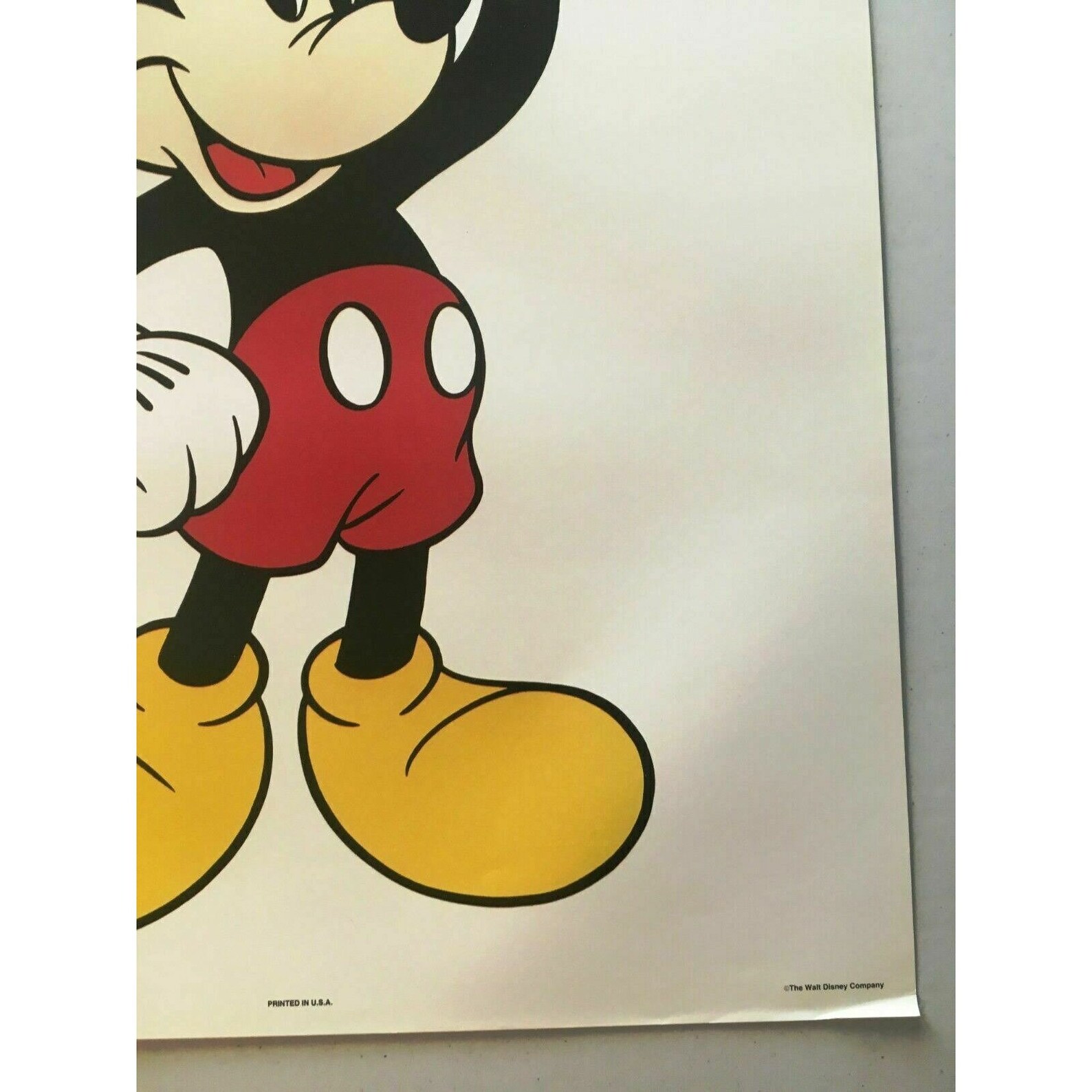 Mickey Mouse Poster Classic Vintage Print Retro Wall Art Etsy