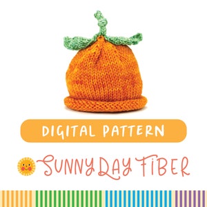 KNITTING PATTERN: Lil' Cutie Baby Knit Hat Pattern in 3 sizes