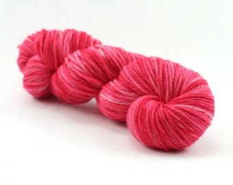 Hand-dyed yarn, fingering, sock, dk, worsted weight, bulky, knitting yarn, SW merino, wool, Cherry Red