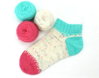 Ice Pops Sock Set--Hand-dyed yarn, fingering yarn
