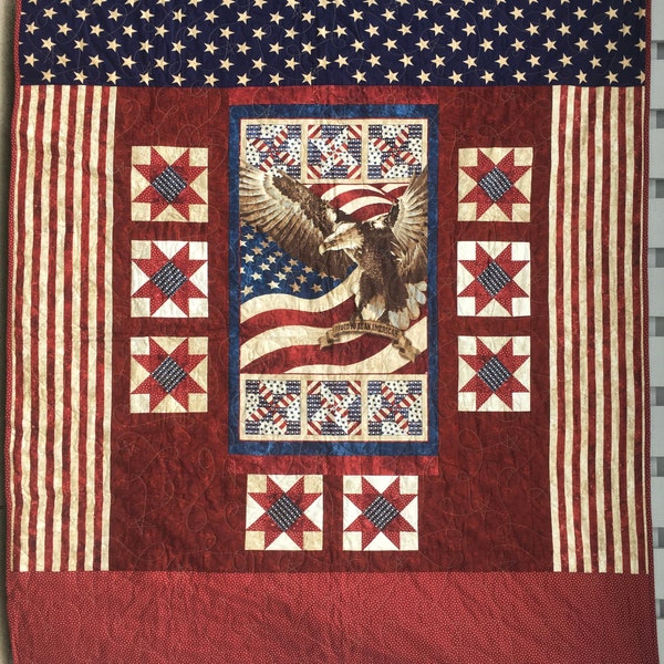 Patriotic Quilt Pattern Etsy