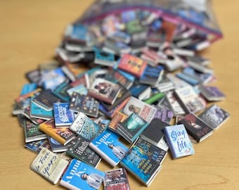 Bulk lot of Mini Books TBR Bookshelves and for Kindle users - track what you have read Custom orders - great gift idea - booklovers