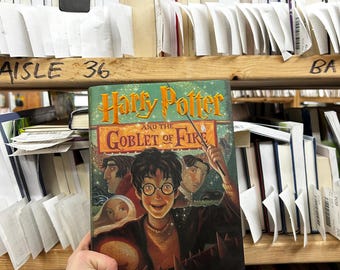 Harry Potter and the Goblet of Fire by JK Rowling Book Four, Middle Chapter, Magic, Hogwarts, Muggles, Wizards, Ron, Hermione