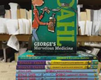 Classroom Set of 10 George's Marvelous Medicine by Roald Dahl,  Teacher Set, Classroom Reading, Middle Chapter, Kids Novel, Education, Group