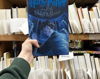 Harry Potter HardCover Book 5 Order of the Phoenix by J. K Rowling, Middle Chapter, Magic, Hogwarts, Muggles, Wizards, Ron, Hermione