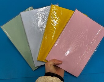 Set of 4 Colorful Notebooks, Pink, Light Green, Light Blue, Yellow, Very Good Condition, Like New, Writing, Journaling, Notes, Journal, EDU