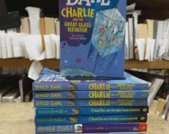 Classroom set of 10 Charlie and the Glass Elevator by Roald Dahl, Teacher Set, Classroom Lots, Classroom Reader, Middle Chapter, Education
