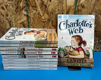 Classroom Set of 10 Charlotte's Web by EB White, Teacher Set, Classroom Reading, Middle Chapter, Kids Novel, Education, Group Reading, Books