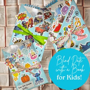 Kids Blind Date with a Book: Bookish Gift with Stickers