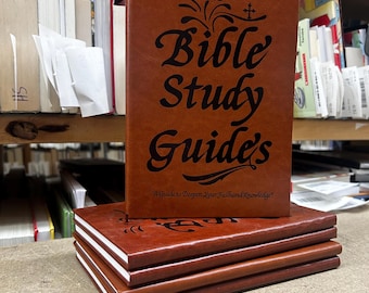 You Pick Lot of 1-5 Leather Bound Bible Study Guide