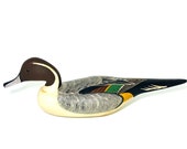 Vintage wood decoy George Bell American FolkArt Wood carved Handmade Decoy Vintage handmade Vintage Duck Decoy Christmas Gift Man Cave decor