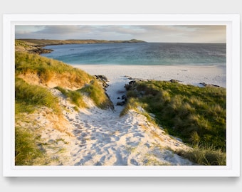 Remote Scottish beach, Scottish Islands, Shetland, Scotland photo print, Scotland wild beach, Scottish landscape