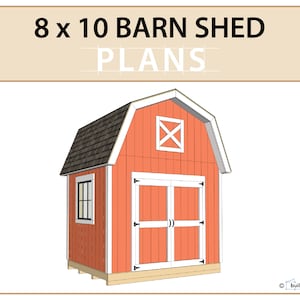 8x10 Barn Shed Plans