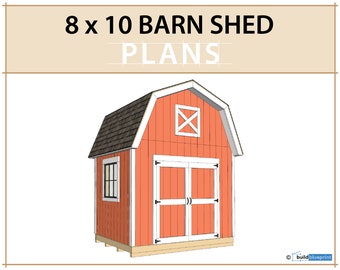 8x10 Barn Shed Plans