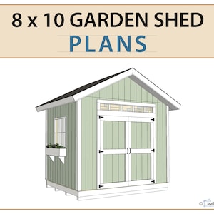 8x10 Garden Shed Plans and Build Guide | DIY Woodworking Instructions