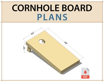 Regulation Cornhole Board DIY Plans PDF