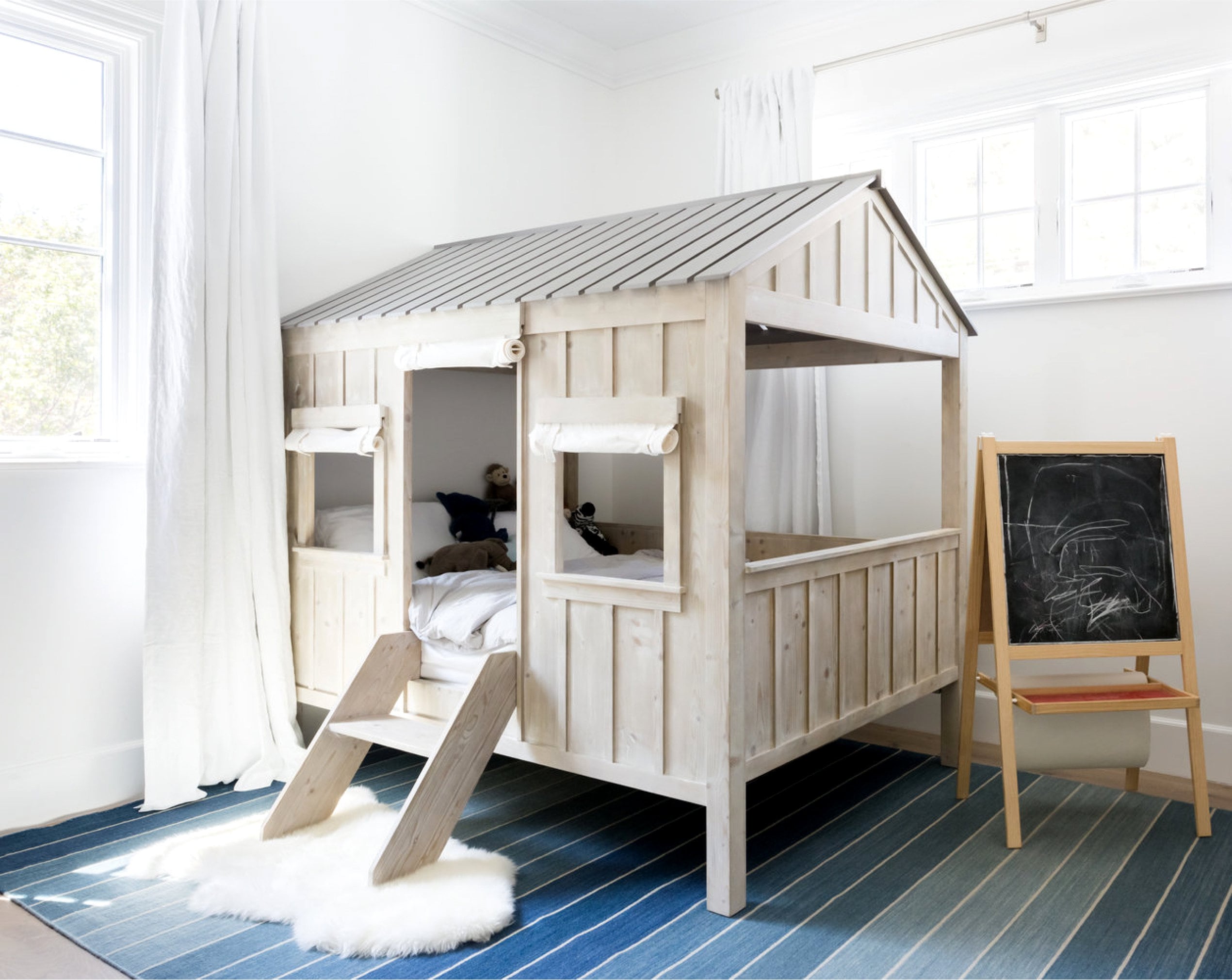 DIY Plans for Kid's Cabin Bed Full Size Bed Frame Build Etsy