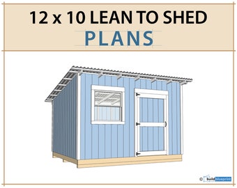 12x10 Lean To Shed Plans