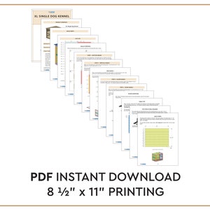 XL Dog Kennel DIY Build Plans Large Great Dane Crate Digital PDF image 6