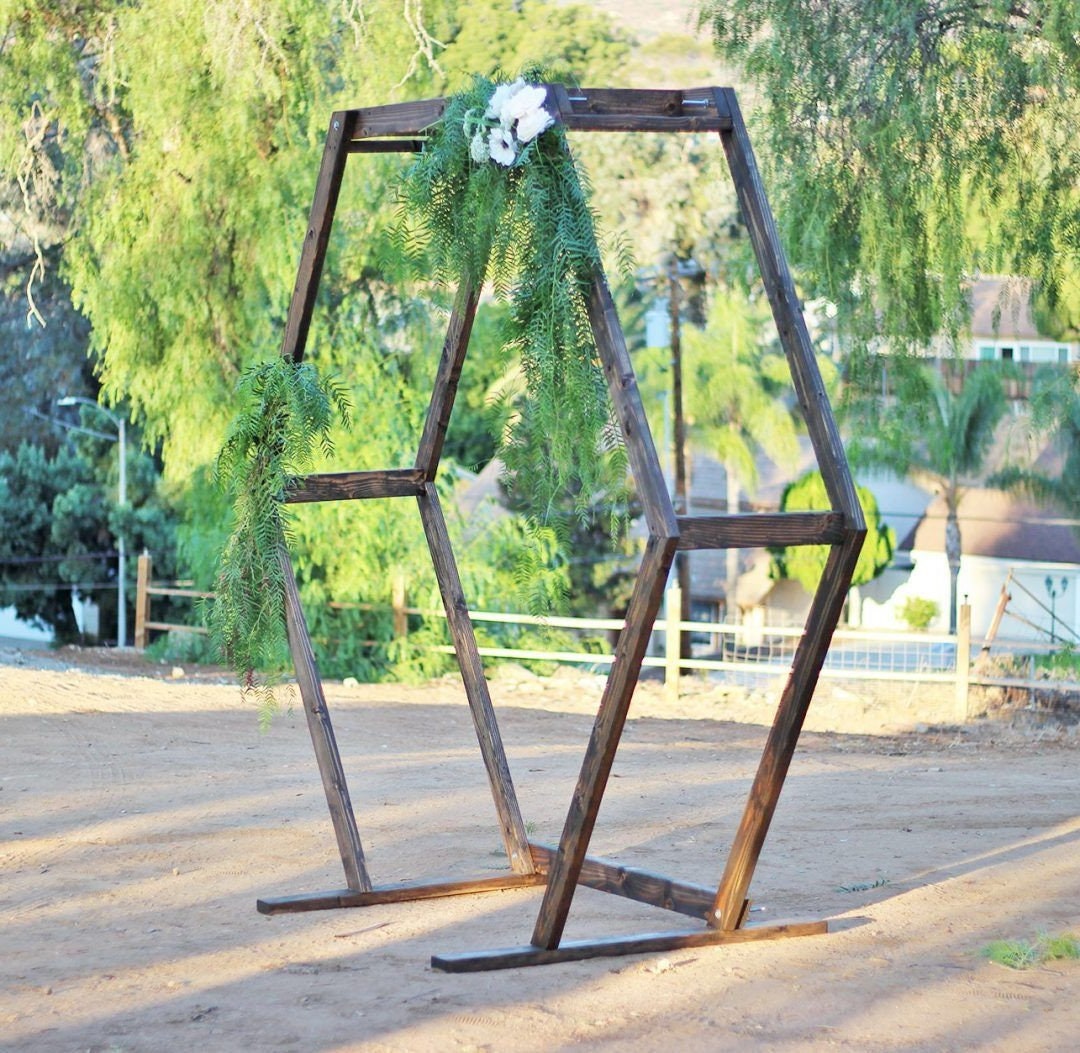 Portable Hexagon Wedding Arbor Diy Plans Pdf Collapsible Etsy