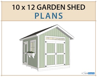 10x12 Garden Shed Plans and Build Guide | DIY Woodworking Instructions