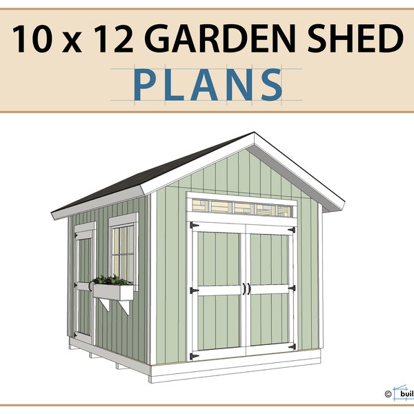 10x12 Garden Shed Plans and Build Guide | DIY Woodworking Instructions