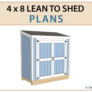 4x8 Lean To Shed Plans