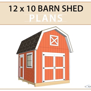 12x10 Barn Shed Plans