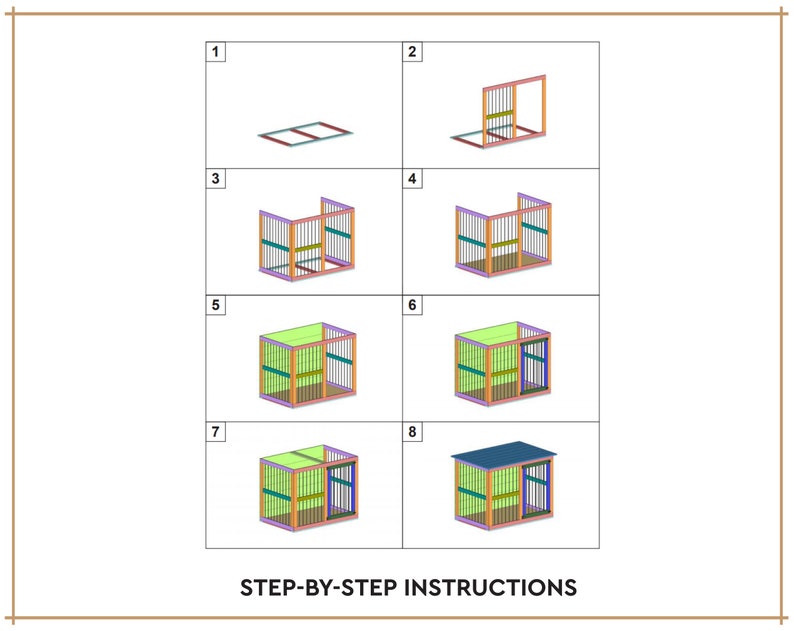 XL Dog Kennel DIY Build Plans Large Great Dane Crate Digital PDF image 5