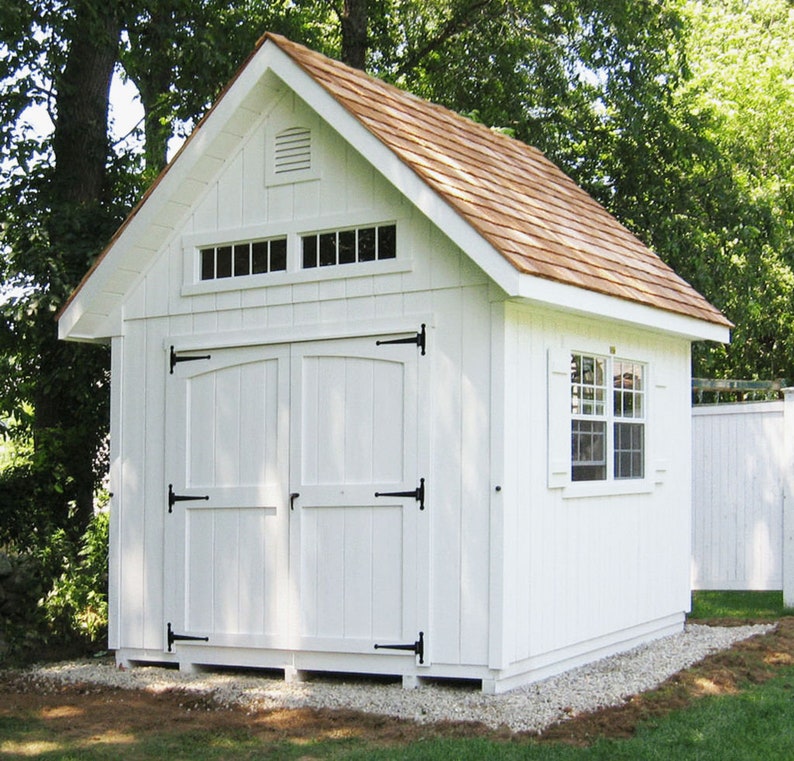 12x10 Garden Shed Plans and Build Guide DIY Woodworking Instructions image 1