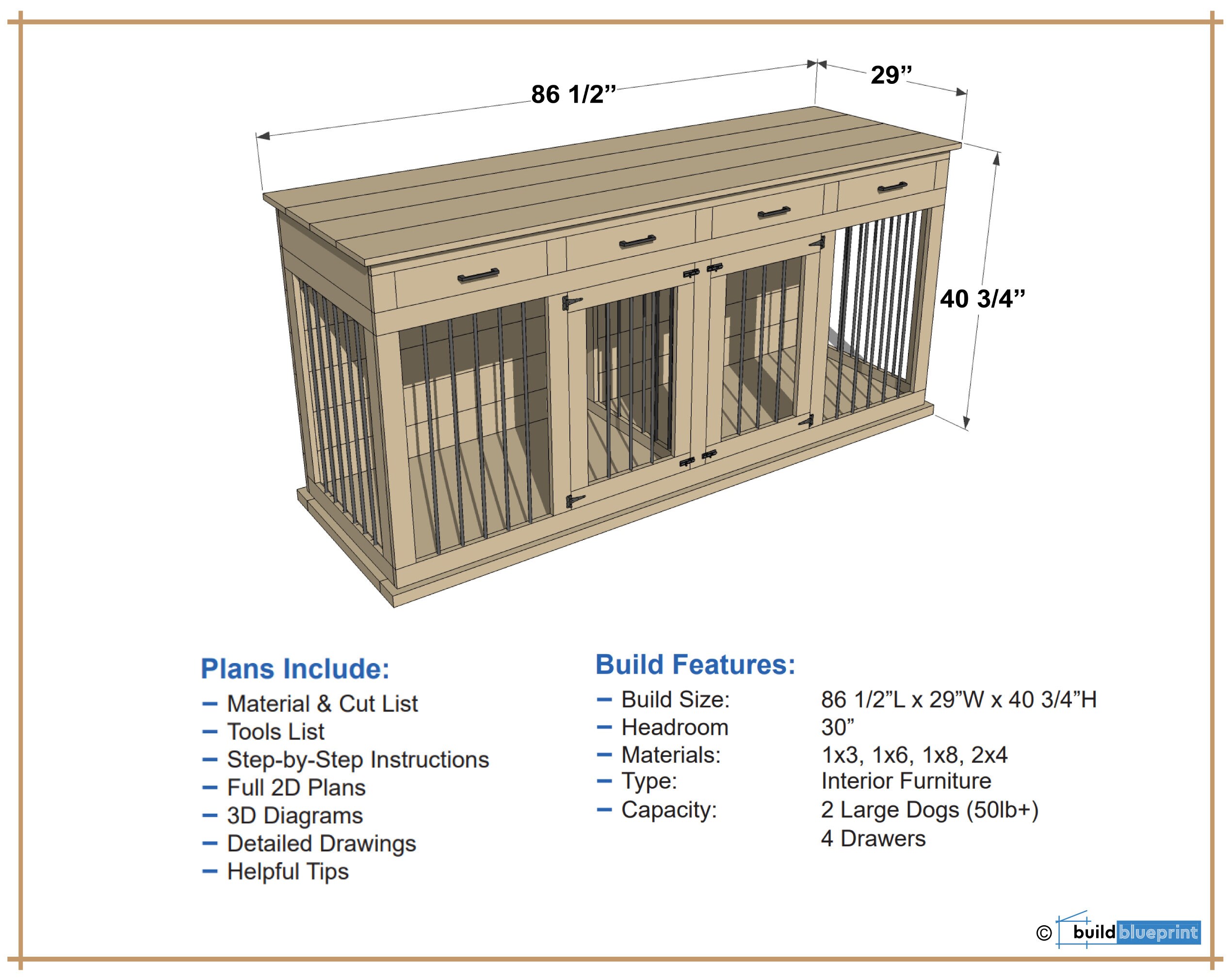Dog crate tv clearance stand plans