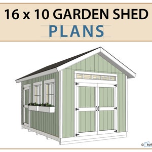 16x10 Garden Shed Plans and Build Guide | DIY Woodworking Instructions