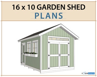 16x10 Garden Shed Plans and Build Guide | DIY Woodworking Instructions