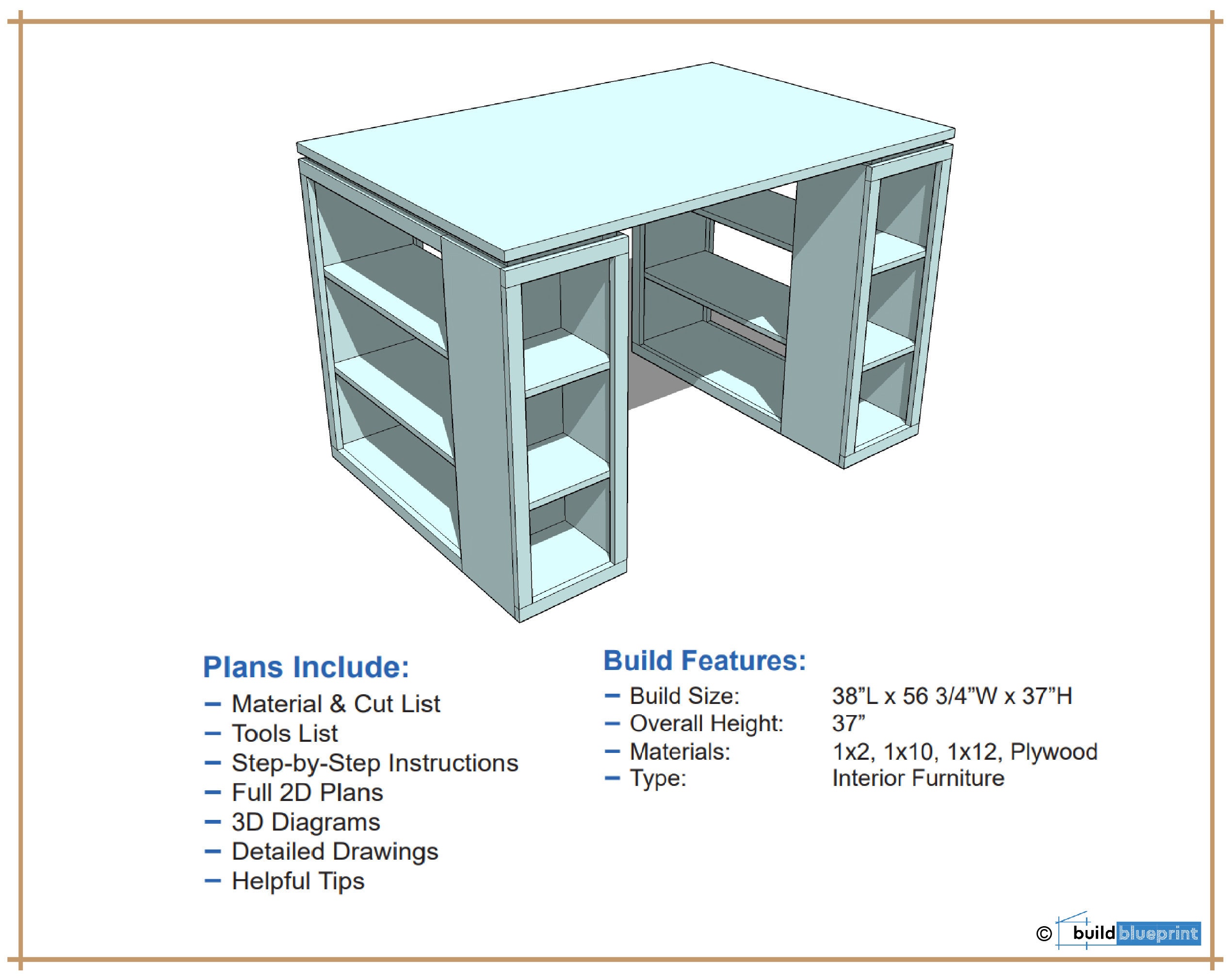 DIY Craft Table Plans, Craft Storage Plans, Workbench Plans, Sewing Table  Plan, Portable Table, Sew Table Plans PDF Download 