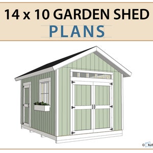 14x10 Garden Shed Plans and Build Guide | DIY Woodworking Instructions