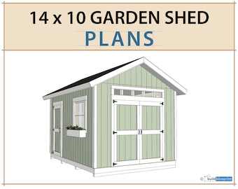 14x10 Garden Shed Plans and Build Guide | DIY Woodworking Instructions