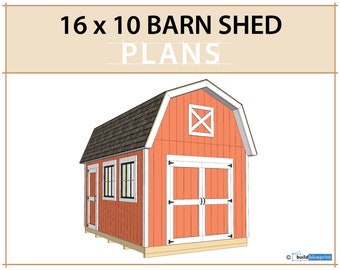 16x10 Barn Shed Plans