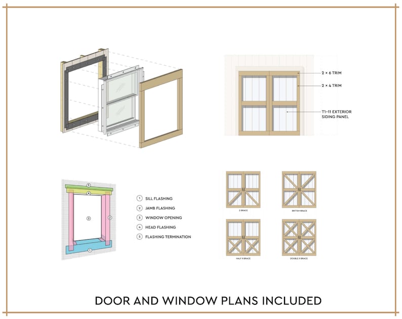 12x10 Garden Shed Plans and Build Guide DIY Woodworking Instructions image 7