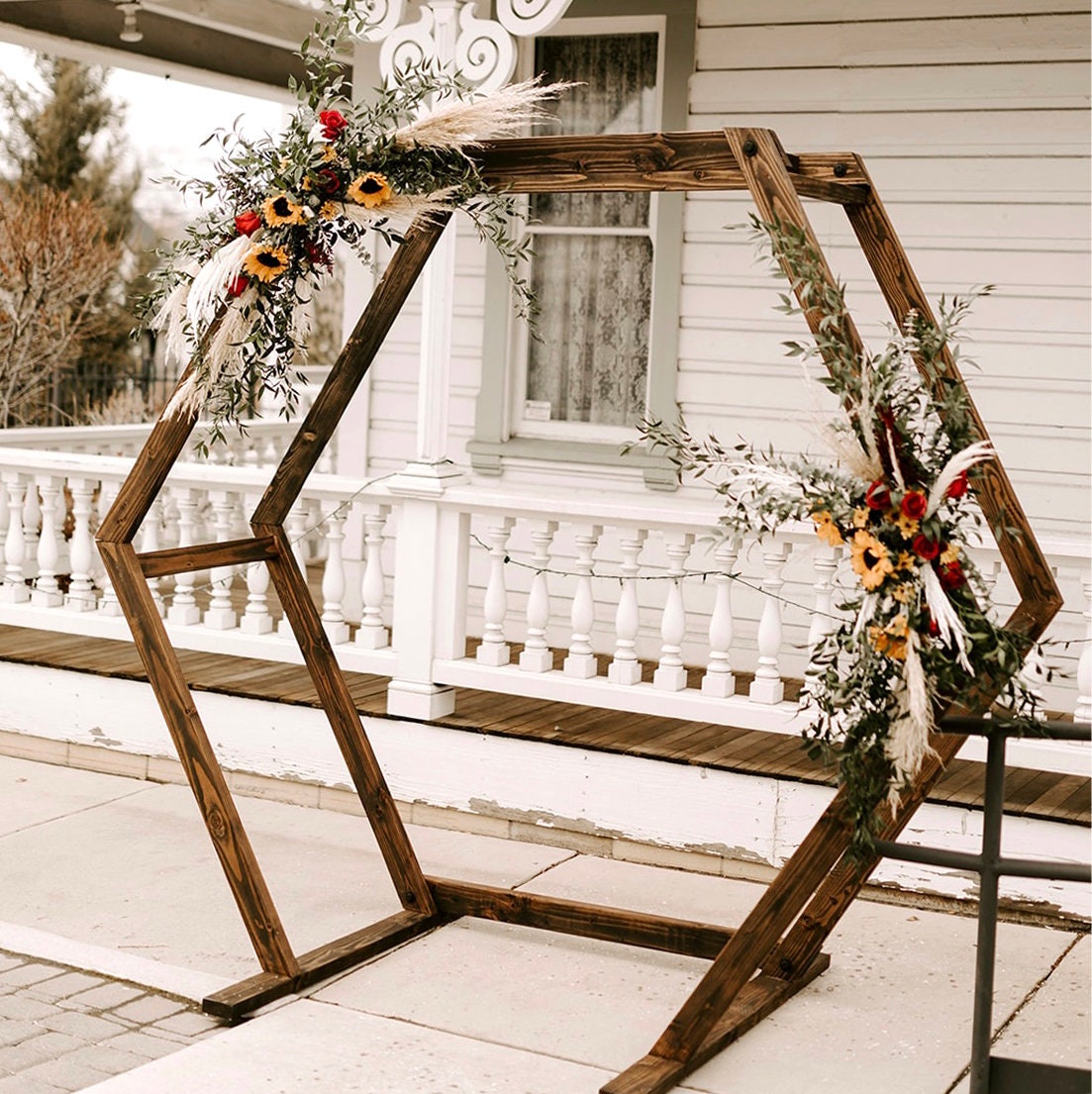 Portable Hexagon Wedding Arbor DIY Plans PDF Collapsible - Etsy Hong Kong