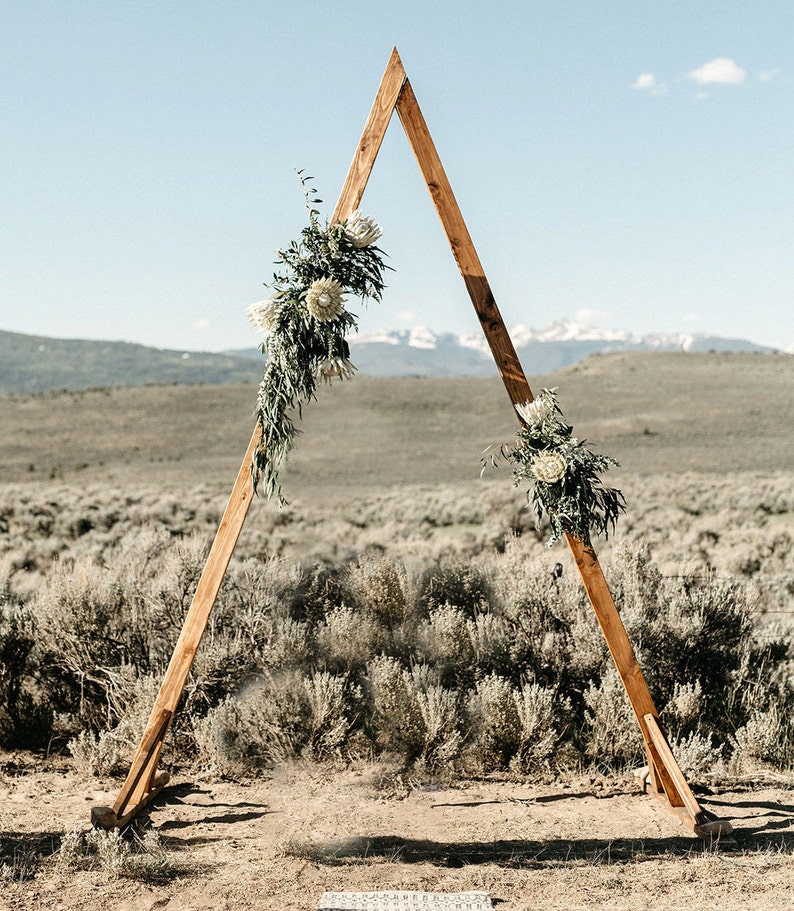 Triangle Wedding Arbor DIY Plans PDF Backyard Trellis and Etsy