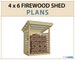 4x6 Firewood Shed Plans | 1 Cord Wood Shed DIY Build